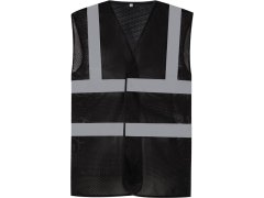 Yoko HVW 120 Hi-Vis síťovaná bezpečnostní vesta 79.W120 black