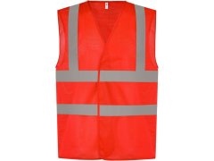 Yoko HVW 120 Hi-Vis síťovaná bezpečnostní vesta 79.W120 red