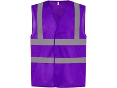 Yoko HVW 120 Hi-Vis síťovaná bezpečnostní vesta 79.W120 purple