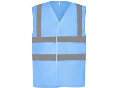 Yoko HVW 120 Hi-Vis síťovaná bezpečnostní vesta 79.W120 sky blue