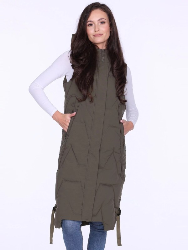 Dámská vesta BLH220050F Khaki - Perso - vesty