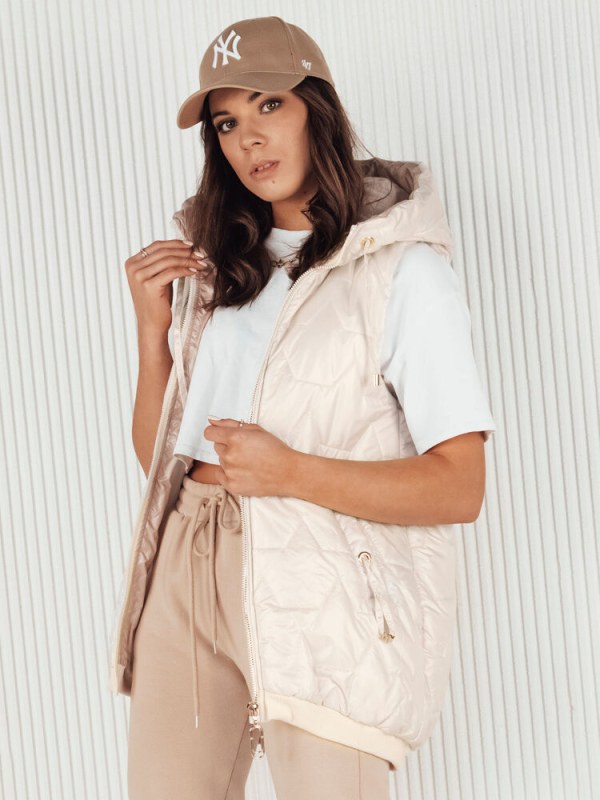 Dámská prošívaná vesta COLINE TY4114 bílá - FashionStreet - Dámské oblečení vesty