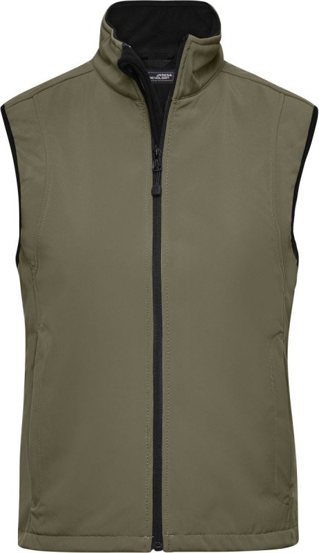 Daiber JN 138 Dámská 3-vrstvá softshellová vesta 02.0138 olive