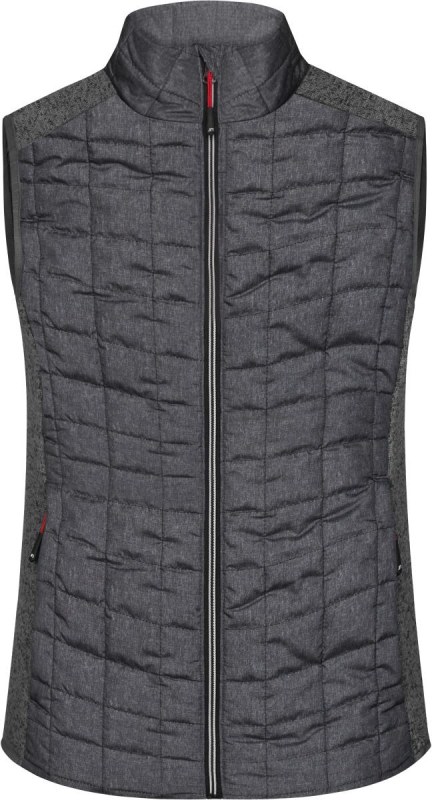 Daiber JN 739 Dámská pletená hybridní vesta 02.0739 grey melange/anthracite melange