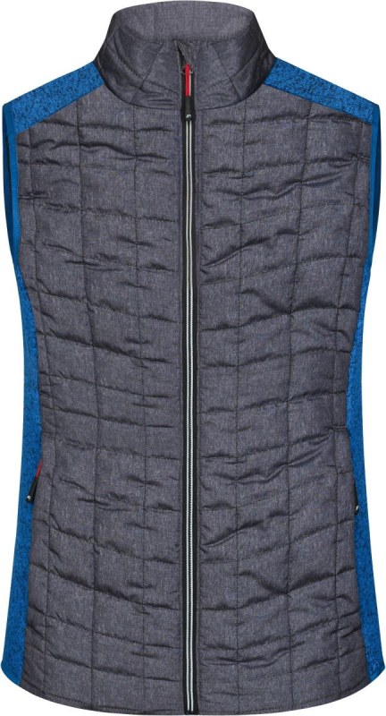 Daiber JN 739 Dámská pletená hybridní vesta 02.0739 royal melange/anthracite melange