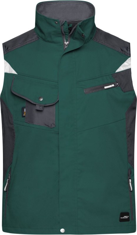 Daiber JN 822 Pracovní vesta - Strong 02.0822 dark green/black
