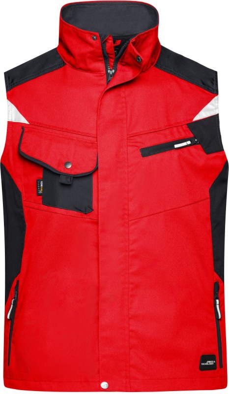 Daiber JN 822 Pracovní vesta - Strong 02.0822 red/black - Dámské oblečení vesty