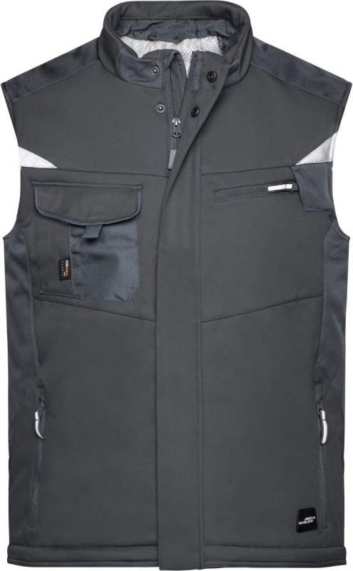 Daiber JN 825 Pracovní zimní softshellová vesta - Strong 02.0825 black/black