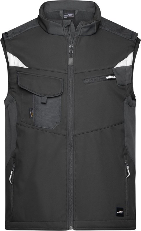 Daiber JN 845 Pracovní vesta - Strong 02.0845 black/black
