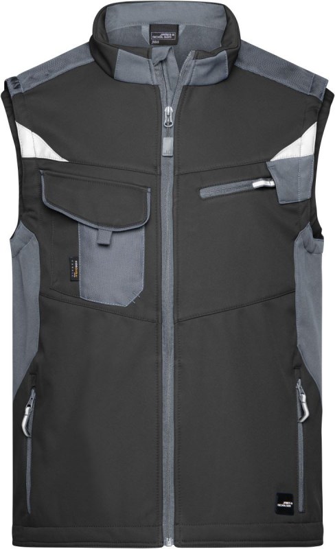 Daiber JN 845 Pracovní vesta - Strong 02.0845 black/carbon