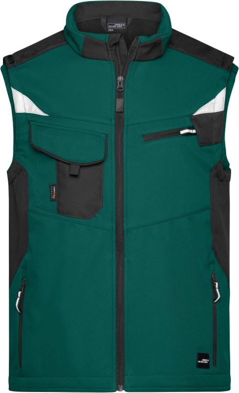 Daiber JN 845 Pracovní vesta - Strong 02.0845 dark green/black - Dámské oblečení vesty