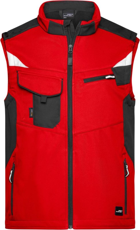 Daiber JN 845 Pracovní vesta - Strong 02.0845 red/black