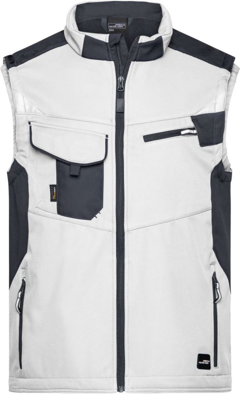 Daiber JN 845 Pracovní vesta - Strong 02.0845 white/carbon