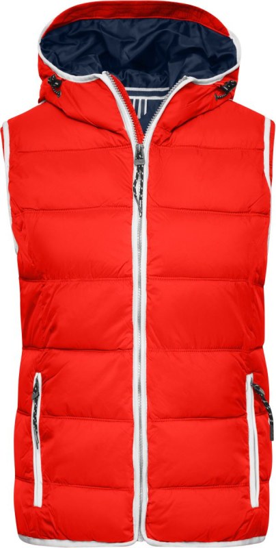 Daiber JN 1075 Dámská vesta "Maritim" 02.1075 red/white