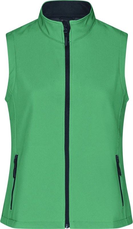 Daiber JN 1127 Dámská 2-vrstvá promo softshellová vesta 02.1127 green/navy