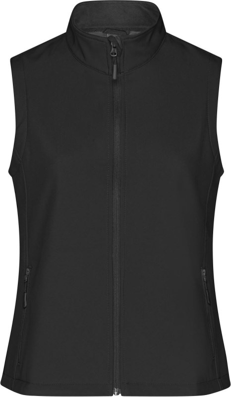 Daiber JN 1127 Dámská 2-vrstvá promo softshellová vesta 02.1127 black/black