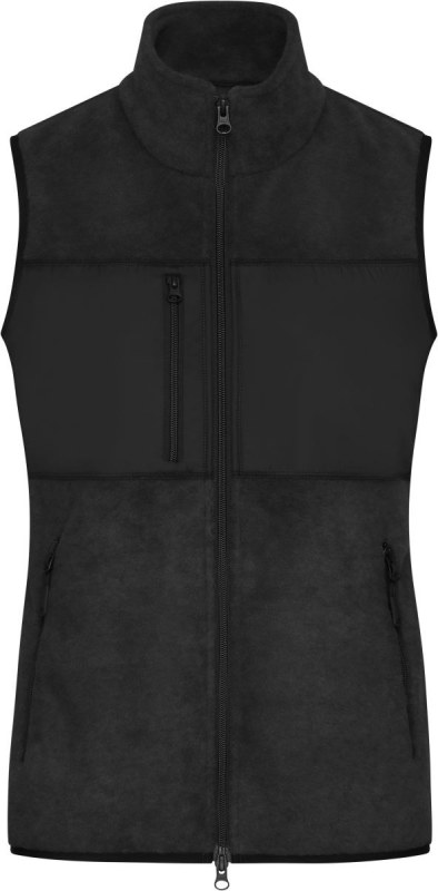 Daiber JN 1309 Dámská fleecová vesta 02.1309 black/black