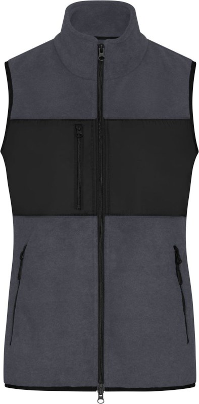 Daiber JN 1309 Dámská fleecová vesta 02.1309 carbon/black