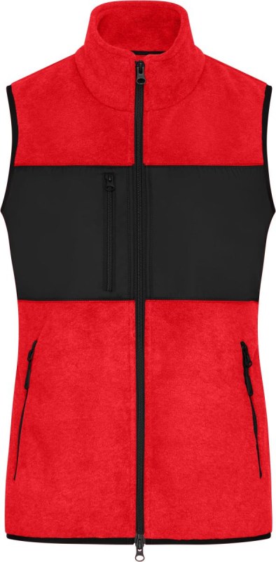 Daiber JN 1309 Dámská fleecová vesta 02.1309 red/black