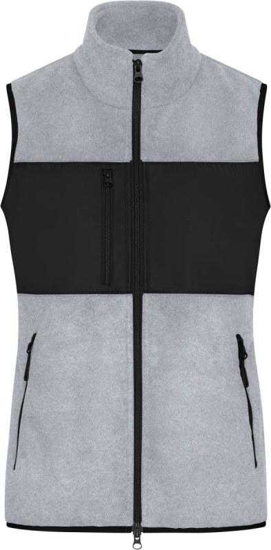 Daiber JN 1309 Dámská fleecová vesta 02.1309 light melange/black