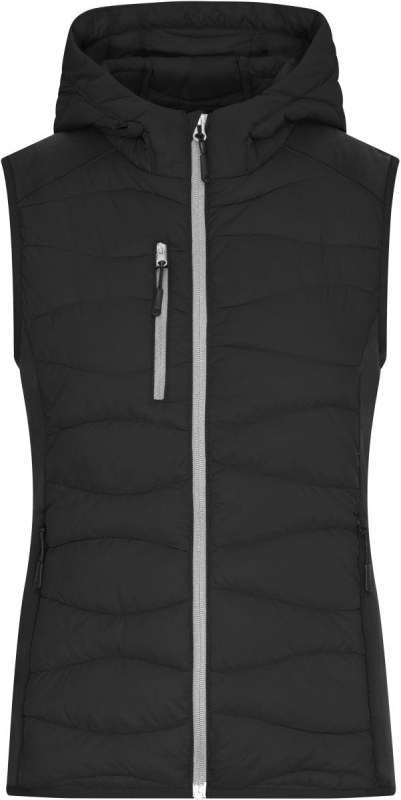 Daiber JN 1327 Dámská strečová fleecová vesta 02.1327 black/black
