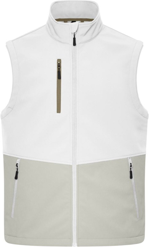 Daiber JN 1888 3-vrstvá softshellová vesta 02.1888 white/cement