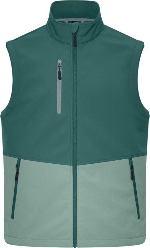 Daiber JN 1888 3-vrstvá softshellová vesta 02.1888 industrial green/foggy green - Dámské oblečení vesty