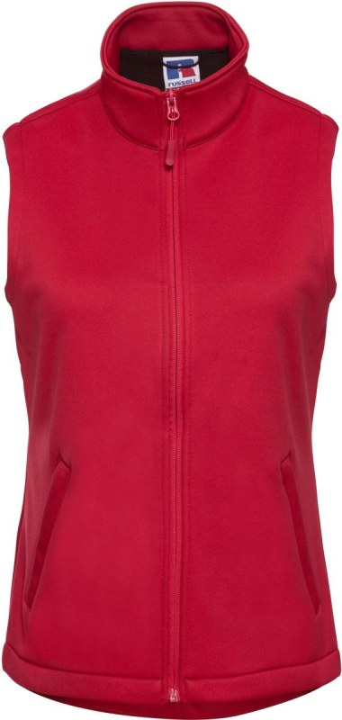 Russell Athletic 041F Dámská 2-vrstvá smart softshellová vesta 10.041F classic red