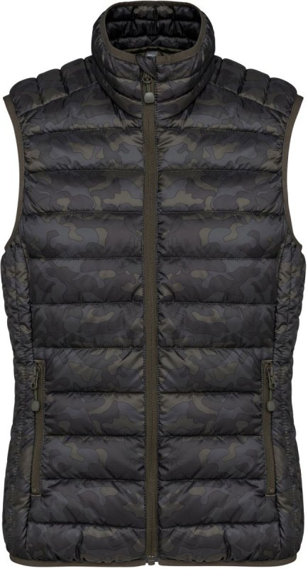 Kariban K 6114 Dámská lehká vesta 20.6114 jungle camo