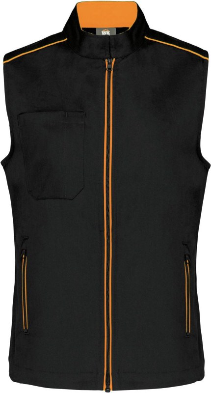 WK WK 6149 Dámská vesta "Day-to-Day" 20.6149 black/orange