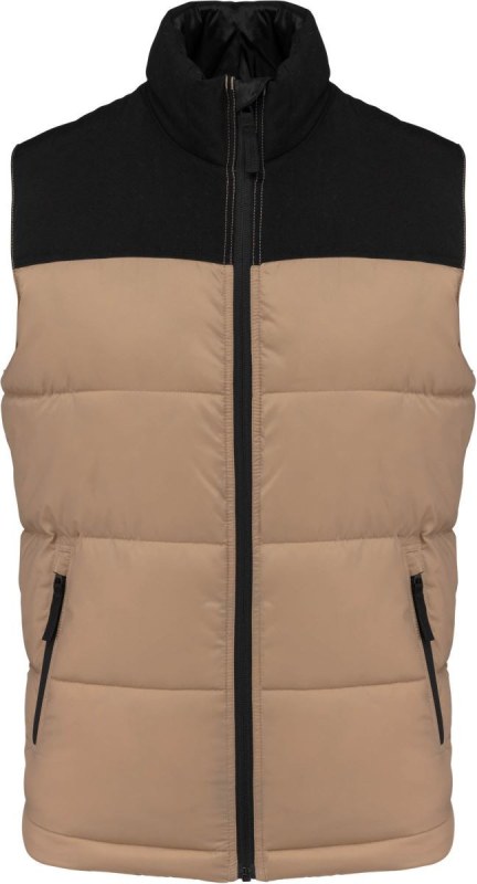 Kariban K 6162 Prošívaná vesta 20.6162 wet sand/black