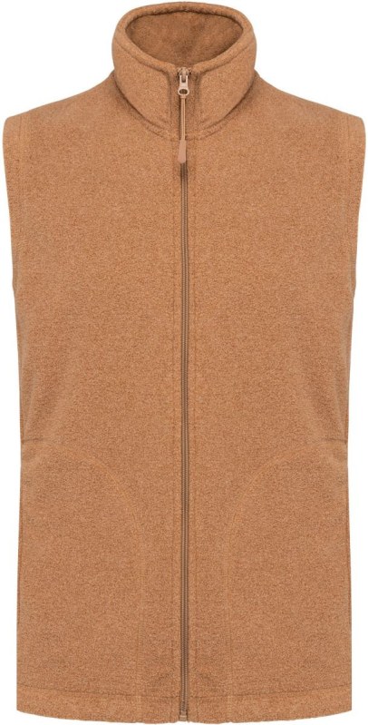 Kariban K 913 Mikrofleecová vesta "Luca" 20.K913 camel heather - Dámské oblečení vesty