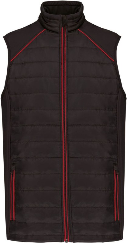WK WK 606 Pracovní hybridní vesta "Day-to-Day" 20.W606 black/red - Dámské oblečení vesty
