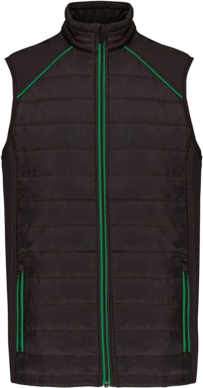 WK WK 606 Pracovní hybridní vesta "Day-to-Day" 20.W606 black/kelly green