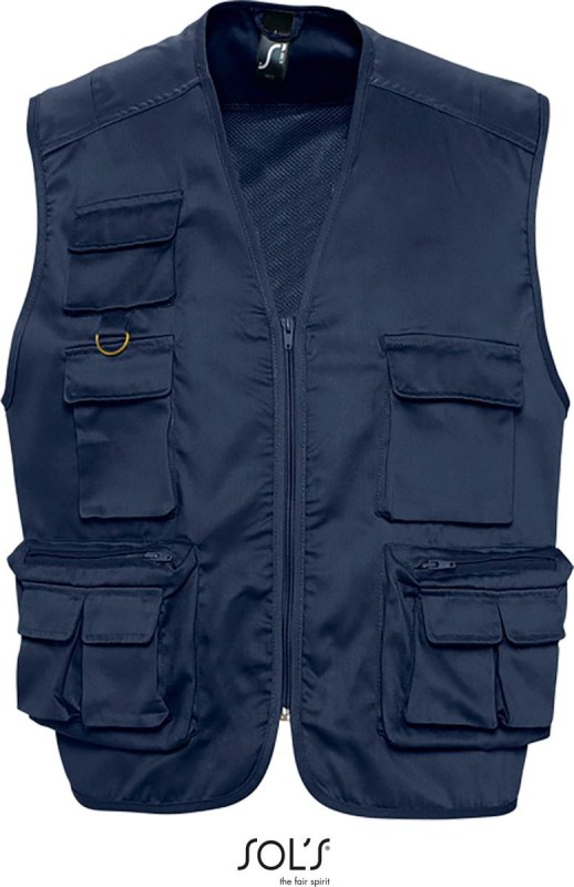 SOL´S Wild Unisex vesta "Safari" 25.3630 navy