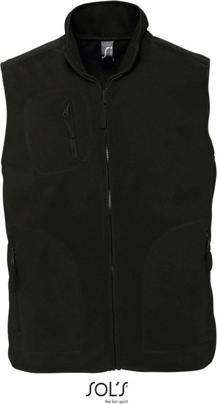 SOL´S Norway Fleecová vesta 25.5100 black