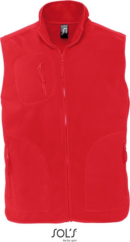 SOL´S Norway Fleecová vesta 25.5100 red