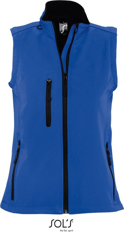 SOL´S Rallye Women Dámská 3-vrstvá softhellová vesta 25.6801 royal blue