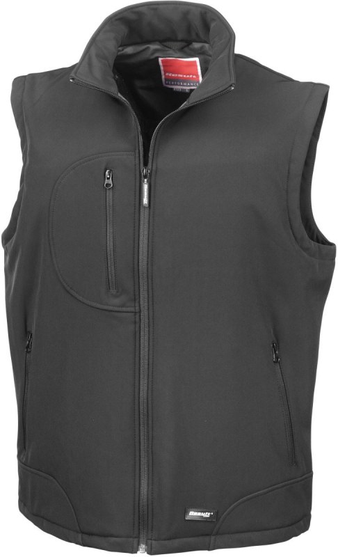 Result R 123X 3-vrstvá softshellová vesta 30.123X black/black