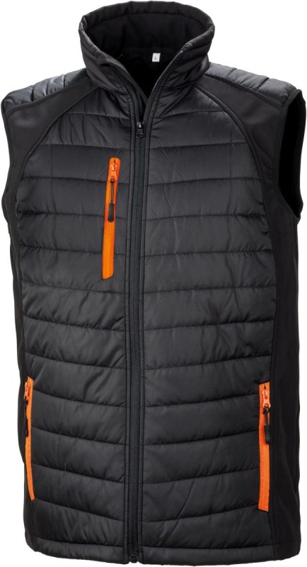 Result R 238X Hybridní vesta "Compass" 30.238X black/orange - Dámské oblečení vesty