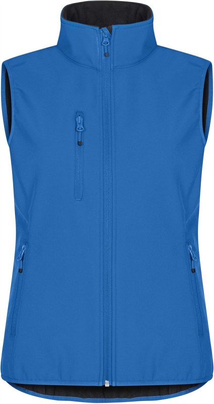 Clique Classic Softshell Vest W Dámská 3-vrstvá softshellová vesta 67.0916 royal blue - Dámské oblečení vesty