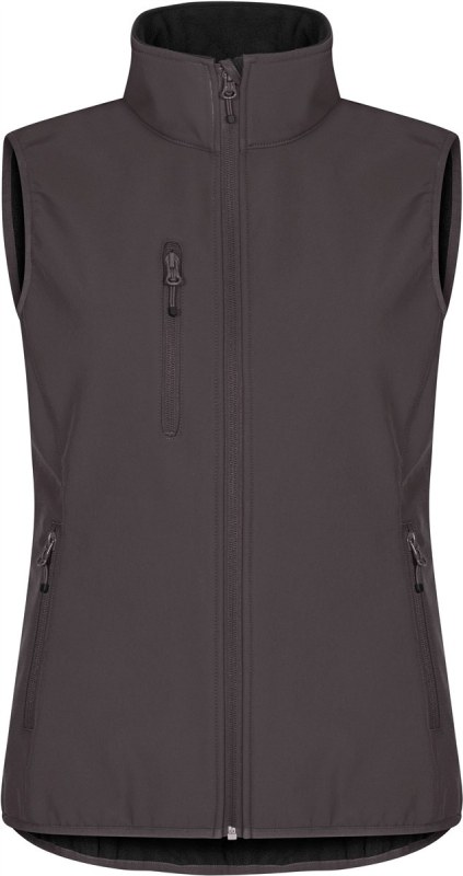 Clique Classic Softshell Vest W Dámská 3-vrstvá softshellová vesta 67.0916 dark grey