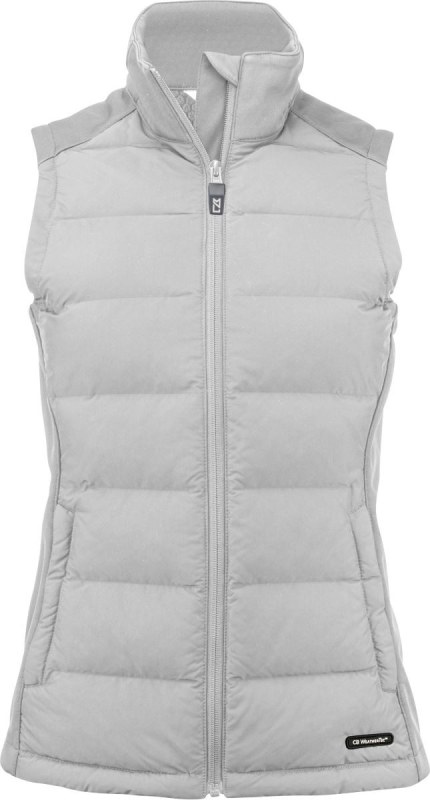 Cutter & Buck Oak Harbor Vest Women Dámská hybridní vesta 68.1477 silver - Dámské oblečení vesty