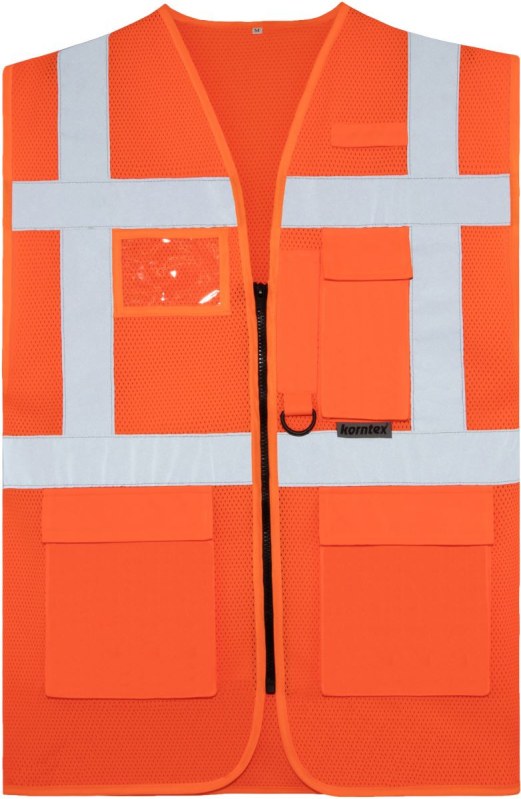 Korntex KXCMMF – Larisa Multifunkční síťovaná vesta 76.CMMF hi vis orange