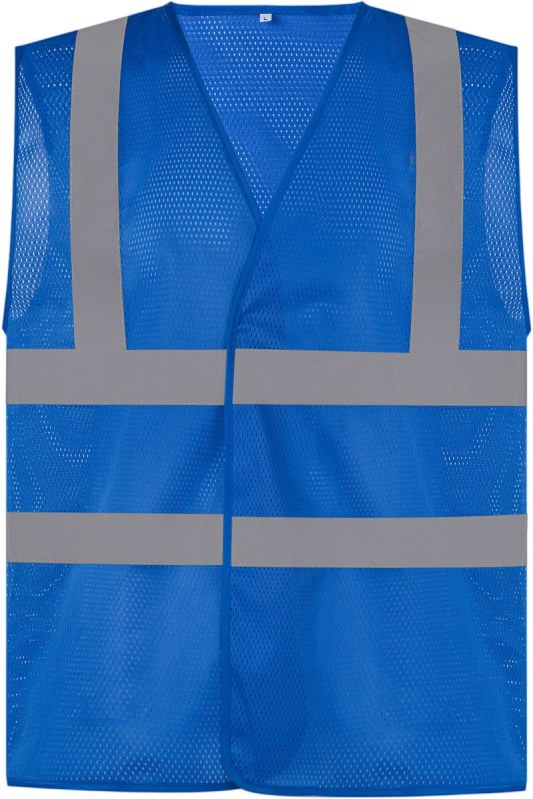 Yoko HVW 120 Hi-Vis síťovaná bezpečnostní vesta 79.W120 royal blue - Dámské oblečení vesty