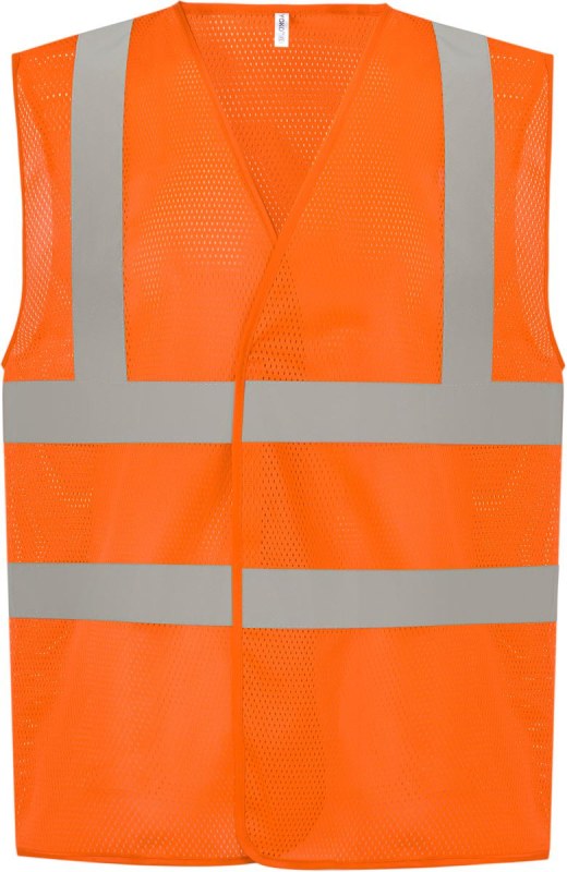 Yoko HVW 120 Hi-Vis síťovaná bezpečnostní vesta 79.W120 hi vis orange - Dámské oblečení vesty