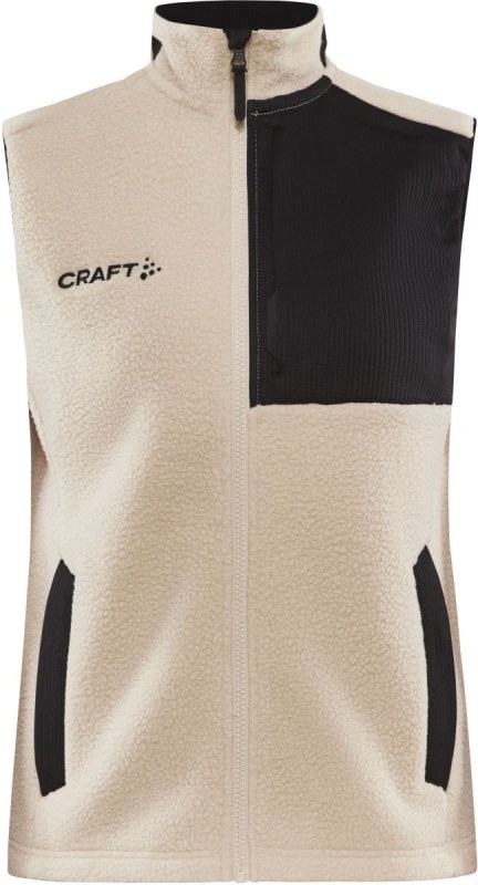 Craft Corporate ADV Pile Fleece Vest W Dámská fleecová vesta Sherpa 81.3811 ecru/black
