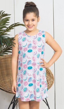 Dětská noční košile na ramínka Donut - Pyžama a župany Děti Holky Dívčí noční košile Dívčí noční košile na ramínka
