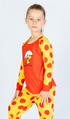 Dětské pyžamo dlouhé Malé kuře - Pyžama a župany Děti Holky Dívčí pyžama Dívčí pyžama s dlouhým rukávem