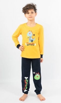 Dětské pyžamo dlouhé Dino - Pyžama a župany Děti Kluci Chlapecká pyžama Chlapecká pyžama s dlouhým rukávem